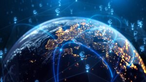 global,financial,network, ,currency,exchange,,digital,money,transfer,,earth